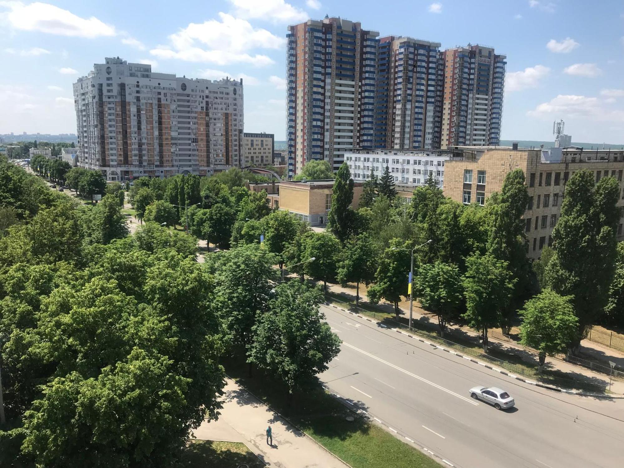 Modern Apartment With Panoramic View Near Metro 23August Kharkov Luaran gambar