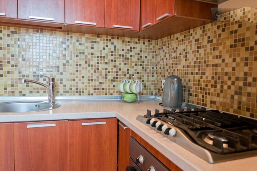 Modern Apartment With Panoramic View Near Metro 23August Kharkov Luaran gambar